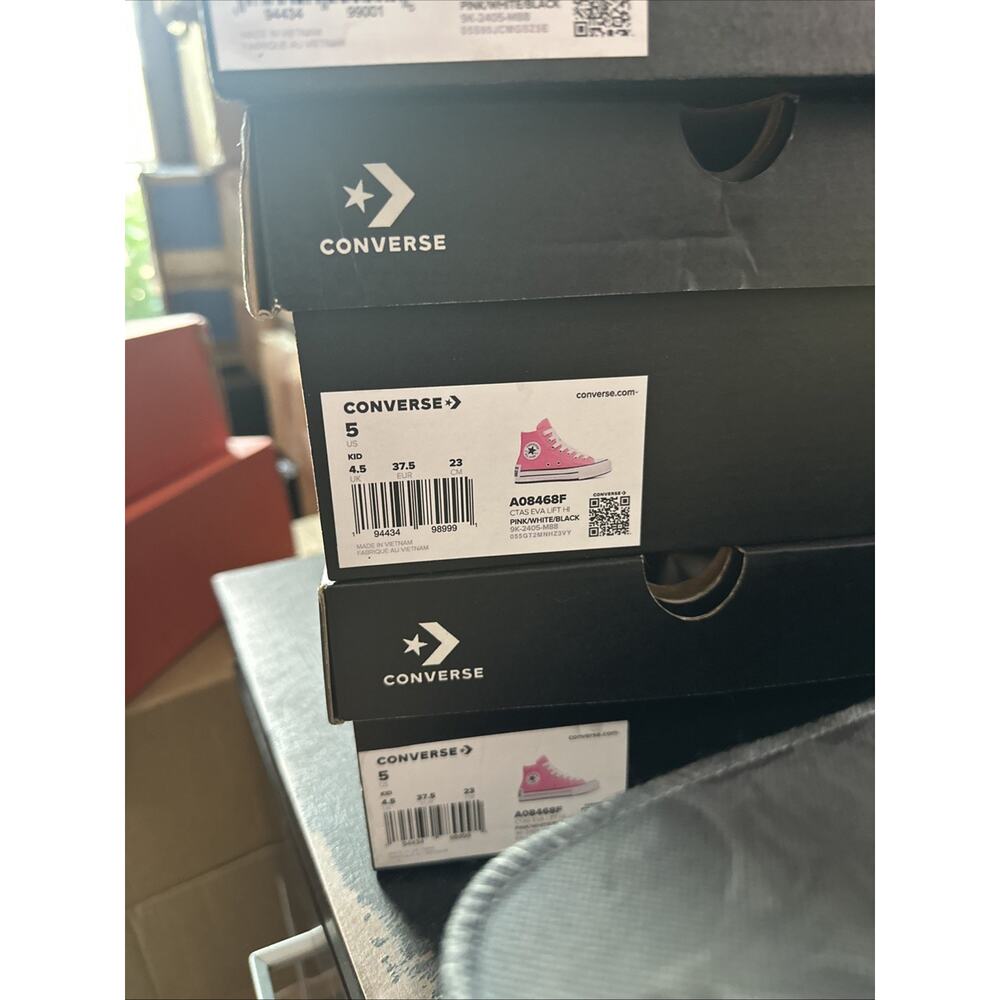 New Women's Size 6.5 Converse Chuck Taylor All Star High Pink A08468F - Picture 7 of 7